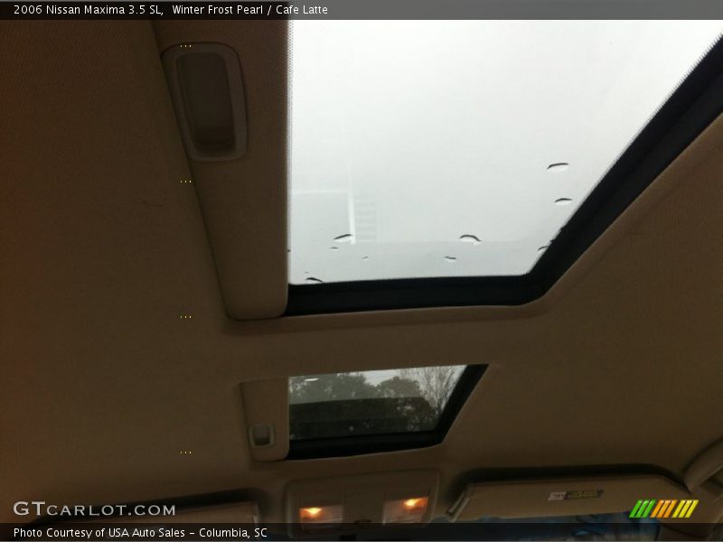 Winter Frost Pearl / Cafe Latte 2006 Nissan Maxima 3.5 SL