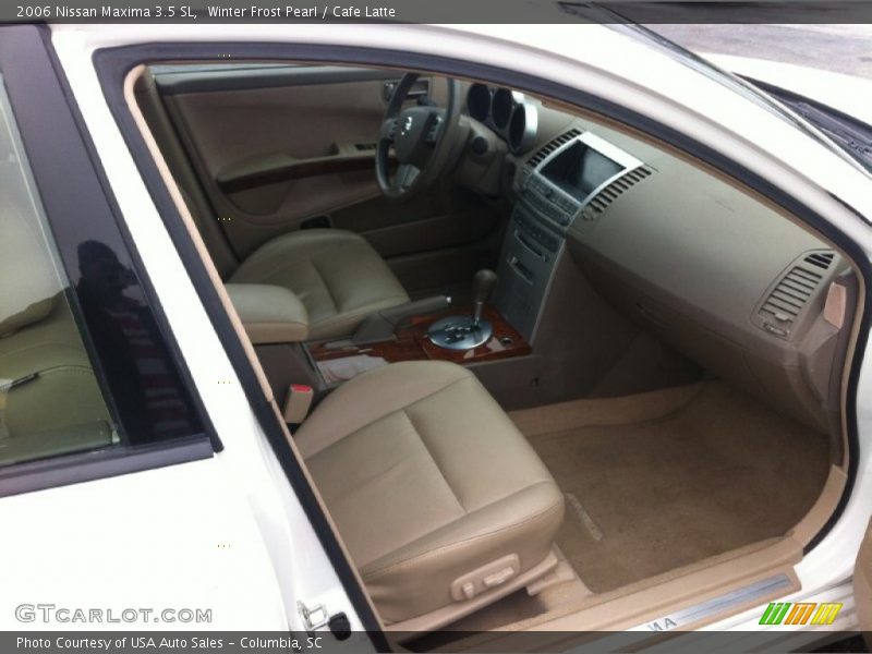 Winter Frost Pearl / Cafe Latte 2006 Nissan Maxima 3.5 SL