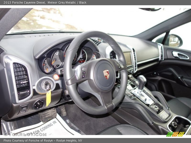 Meteor Grey Metallic / Black 2013 Porsche Cayenne Diesel