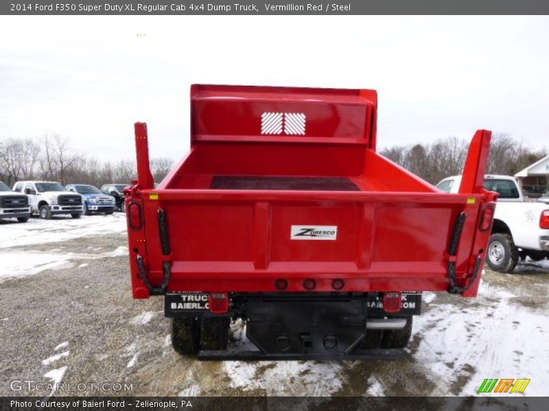 Vermillion Red / Steel 2014 Ford F350 Super Duty XL Regular Cab 4x4 Dump Truck