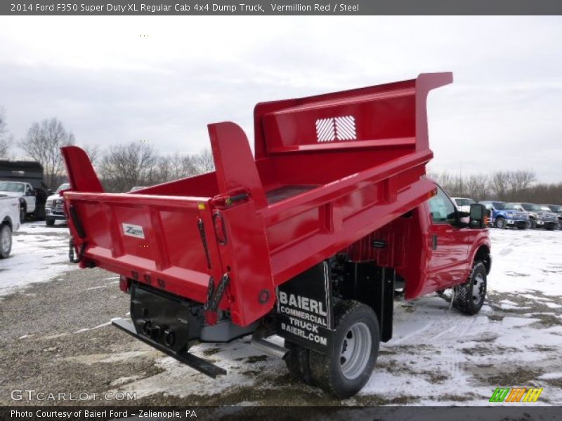 Vermillion Red / Steel 2014 Ford F350 Super Duty XL Regular Cab 4x4 Dump Truck