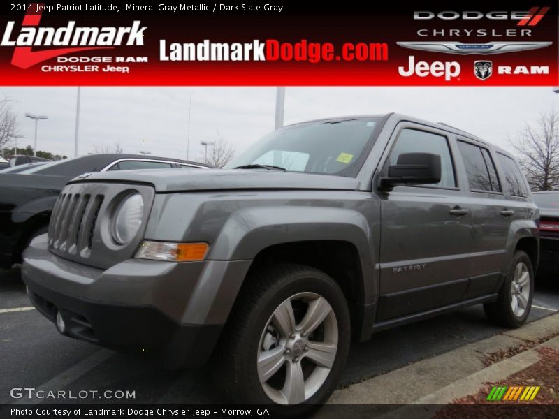Mineral Gray Metallic / Dark Slate Gray 2014 Jeep Patriot Latitude