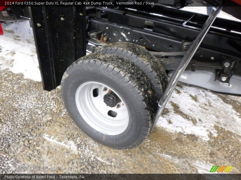 Vermillion Red / Steel 2014 Ford F350 Super Duty XL Regular Cab 4x4 Dump Truck