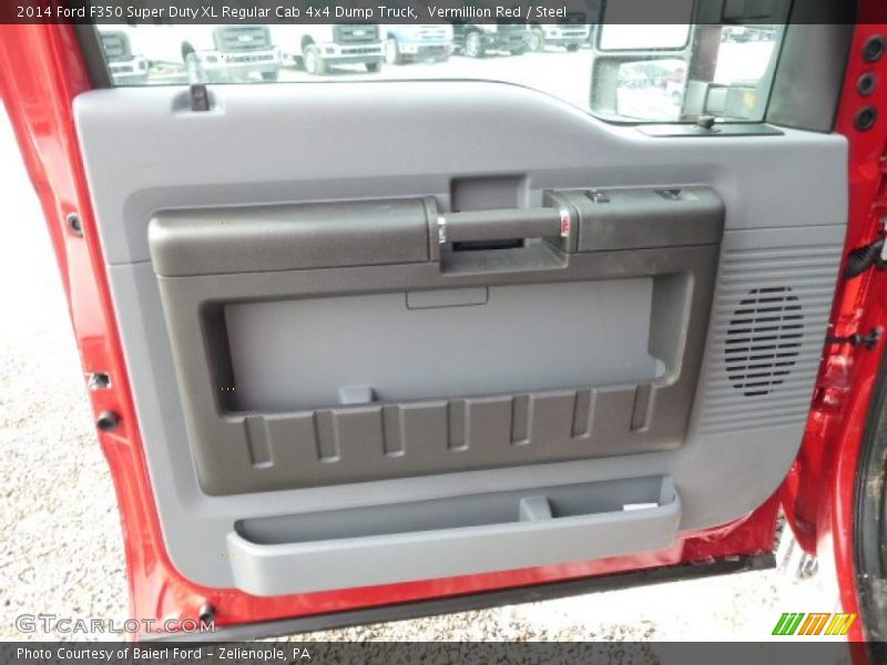 Vermillion Red / Steel 2014 Ford F350 Super Duty XL Regular Cab 4x4 Dump Truck