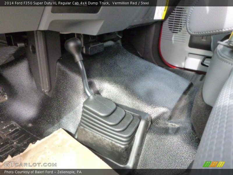 Vermillion Red / Steel 2014 Ford F350 Super Duty XL Regular Cab 4x4 Dump Truck