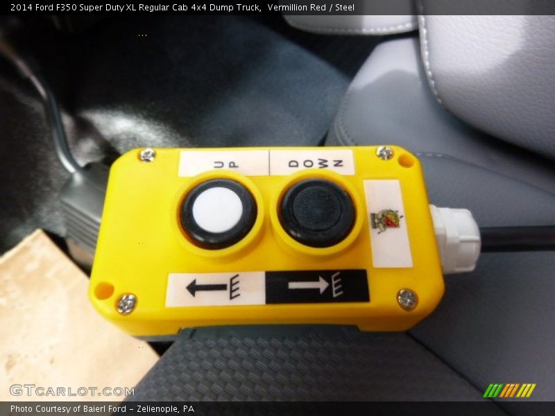 Vermillion Red / Steel 2014 Ford F350 Super Duty XL Regular Cab 4x4 Dump Truck