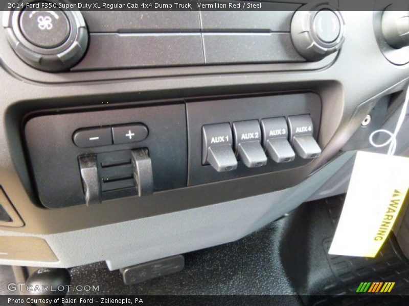 Vermillion Red / Steel 2014 Ford F350 Super Duty XL Regular Cab 4x4 Dump Truck