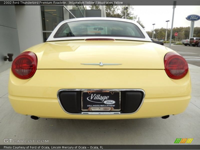 Inspiration Yellow / Inspiration Yellow 2002 Ford Thunderbird Premium Roadster