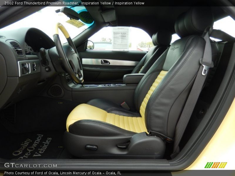  2002 Thunderbird Premium Roadster Inspiration Yellow Interior