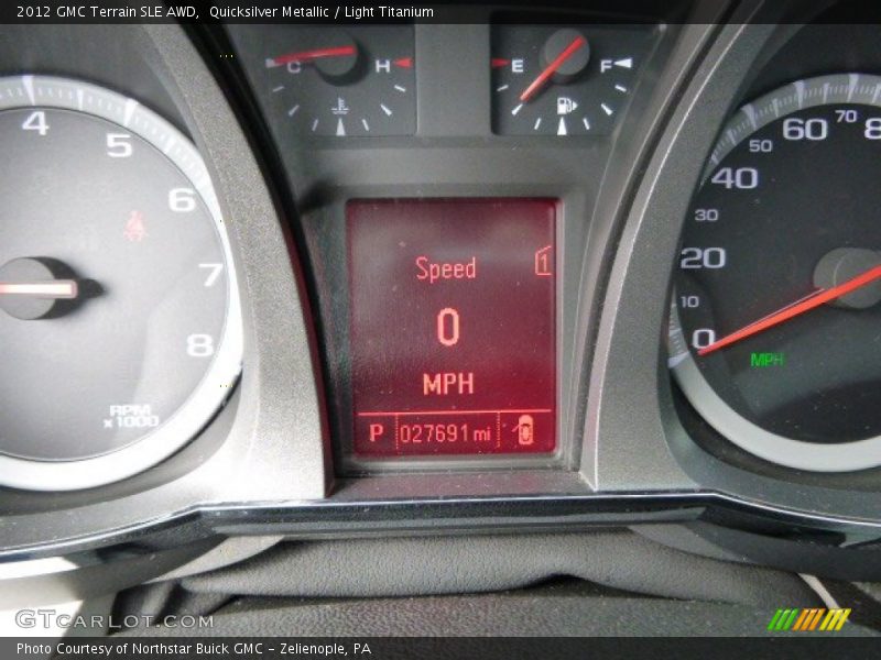 Quicksilver Metallic / Light Titanium 2012 GMC Terrain SLE AWD