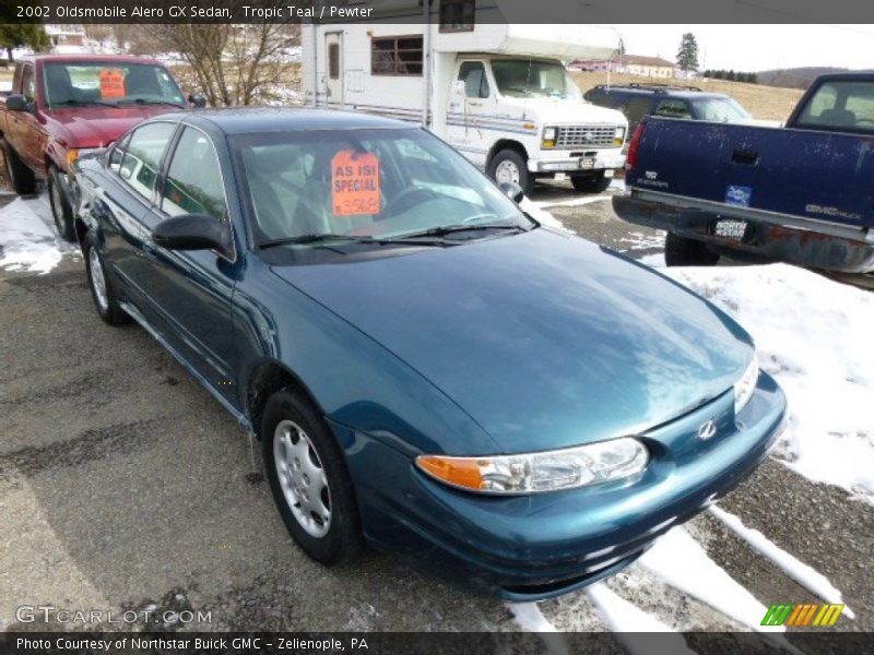 Tropic Teal / Pewter 2002 Oldsmobile Alero GX Sedan