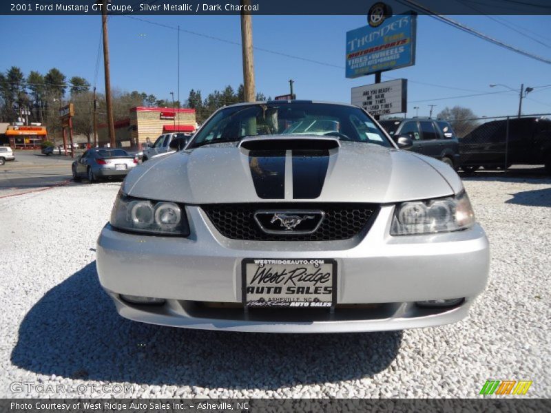 Silver Metallic / Dark Charcoal 2001 Ford Mustang GT Coupe