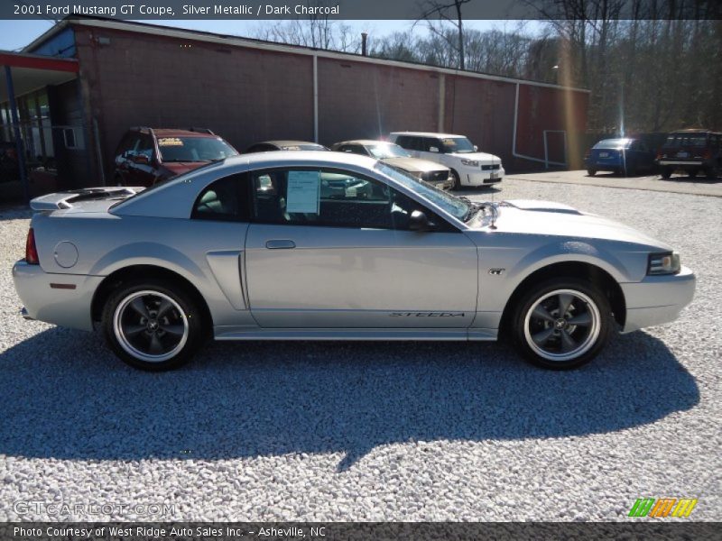 Silver Metallic / Dark Charcoal 2001 Ford Mustang GT Coupe