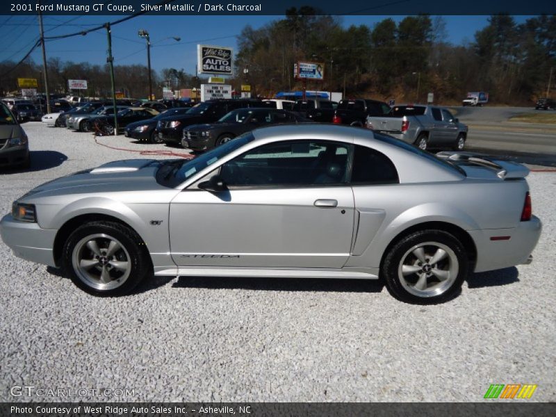 Silver Metallic / Dark Charcoal 2001 Ford Mustang GT Coupe