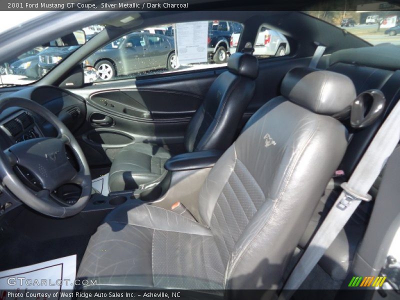 Silver Metallic / Dark Charcoal 2001 Ford Mustang GT Coupe