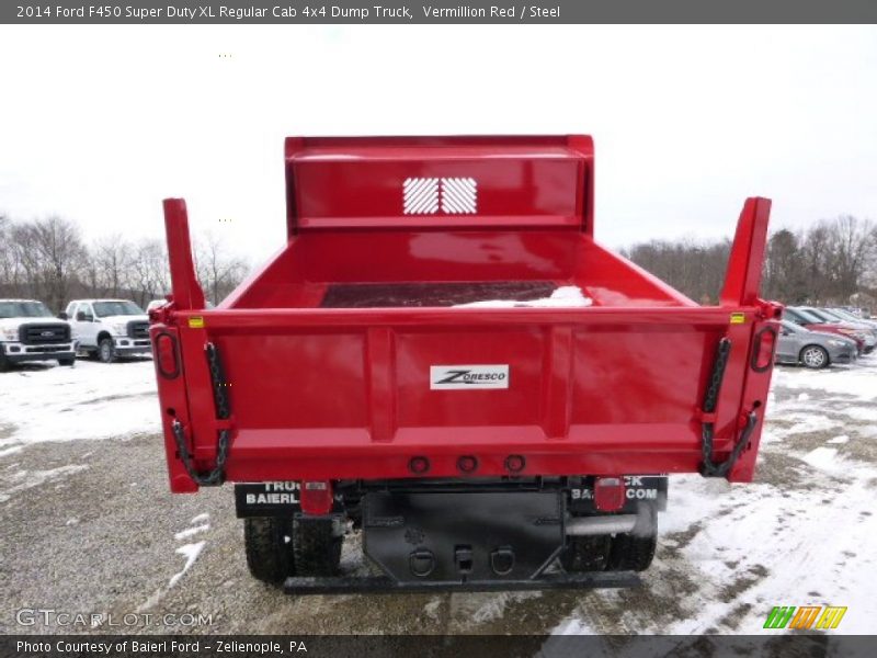 Vermillion Red / Steel 2014 Ford F450 Super Duty XL Regular Cab 4x4 Dump Truck