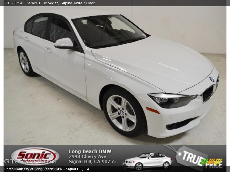 Alpine White / Black 2014 BMW 3 Series 328d Sedan