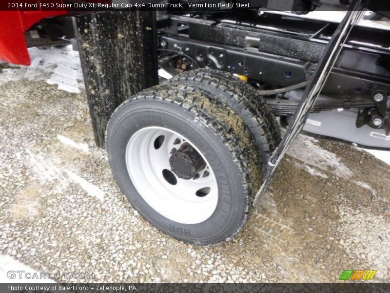 Vermillion Red / Steel 2014 Ford F450 Super Duty XL Regular Cab 4x4 Dump Truck