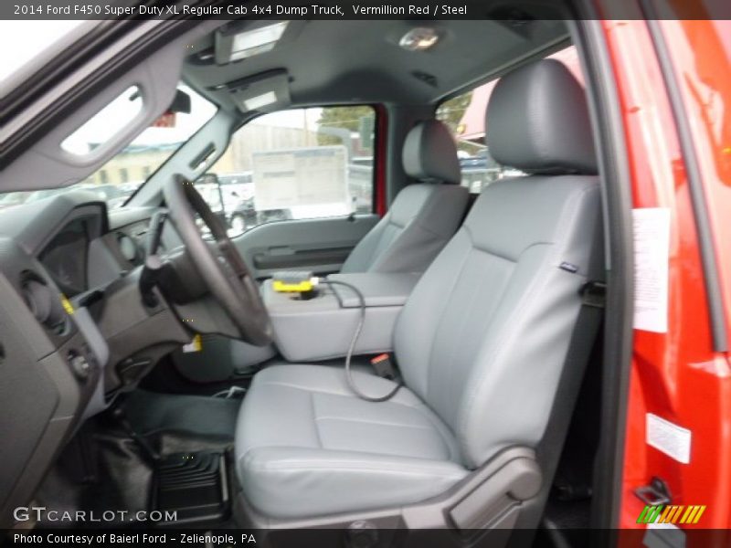 Vermillion Red / Steel 2014 Ford F450 Super Duty XL Regular Cab 4x4 Dump Truck