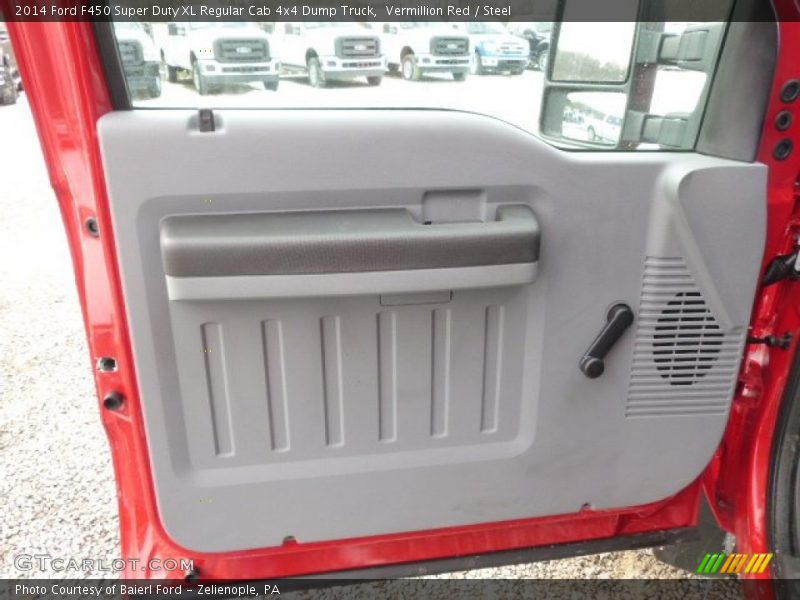 Vermillion Red / Steel 2014 Ford F450 Super Duty XL Regular Cab 4x4 Dump Truck