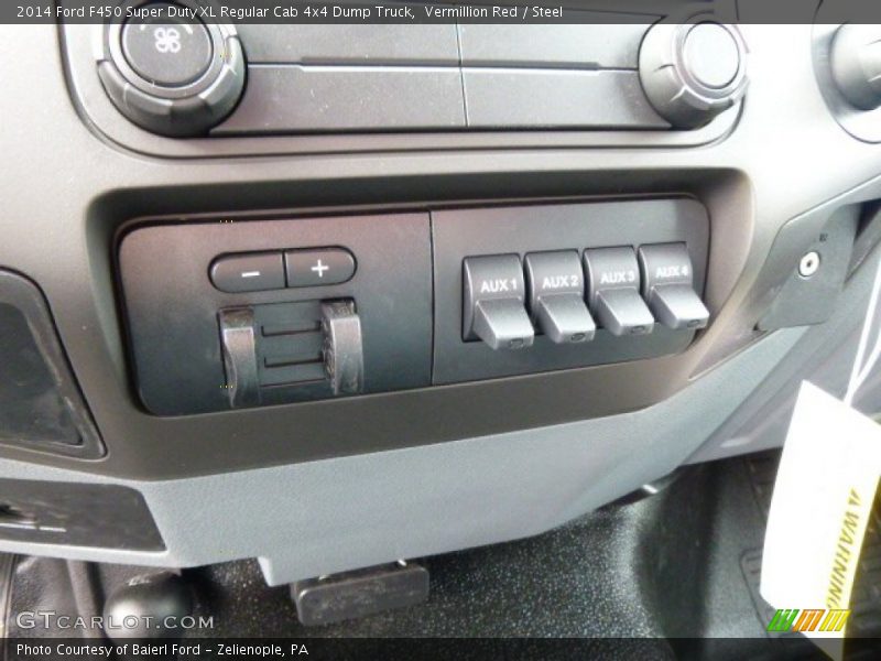 Vermillion Red / Steel 2014 Ford F450 Super Duty XL Regular Cab 4x4 Dump Truck