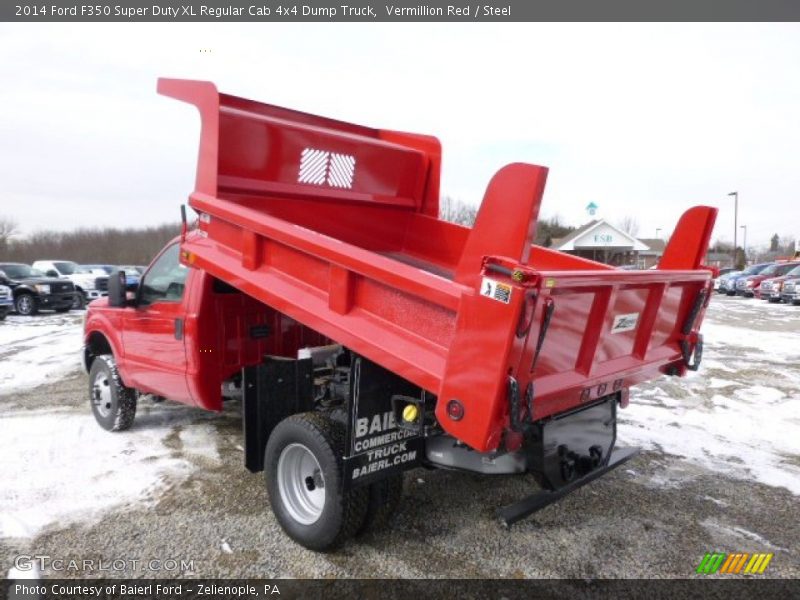 Vermillion Red / Steel 2014 Ford F350 Super Duty XL Regular Cab 4x4 Dump Truck