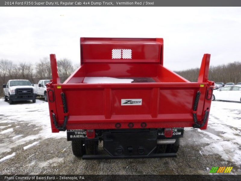 Vermillion Red / Steel 2014 Ford F350 Super Duty XL Regular Cab 4x4 Dump Truck