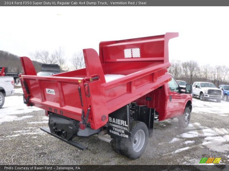 Vermillion Red / Steel 2014 Ford F350 Super Duty XL Regular Cab 4x4 Dump Truck