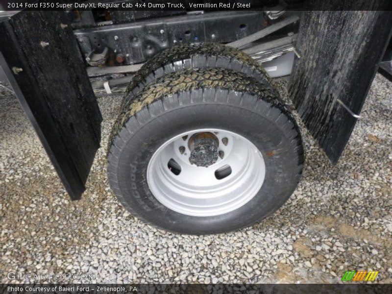 Vermillion Red / Steel 2014 Ford F350 Super Duty XL Regular Cab 4x4 Dump Truck