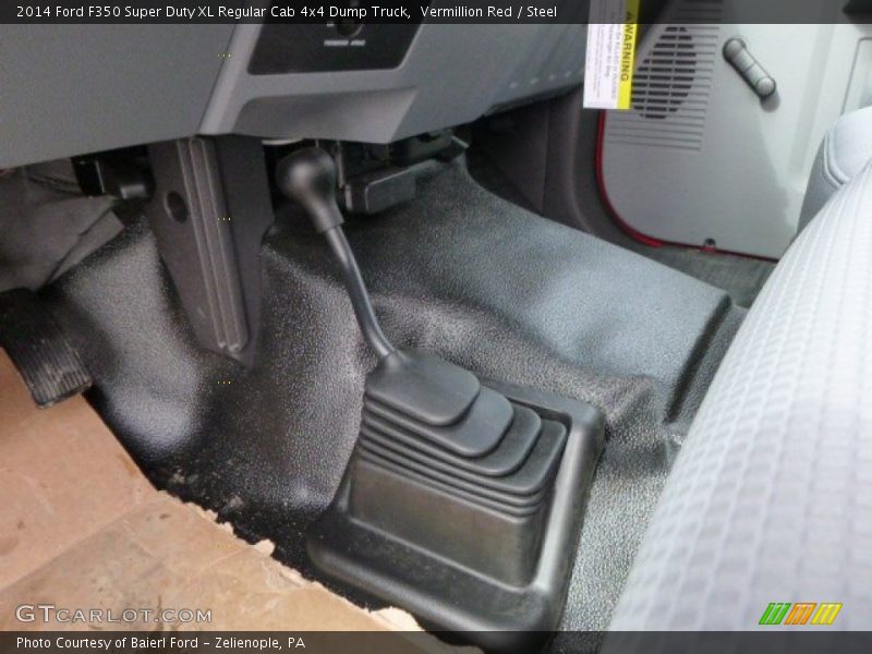 Vermillion Red / Steel 2014 Ford F350 Super Duty XL Regular Cab 4x4 Dump Truck