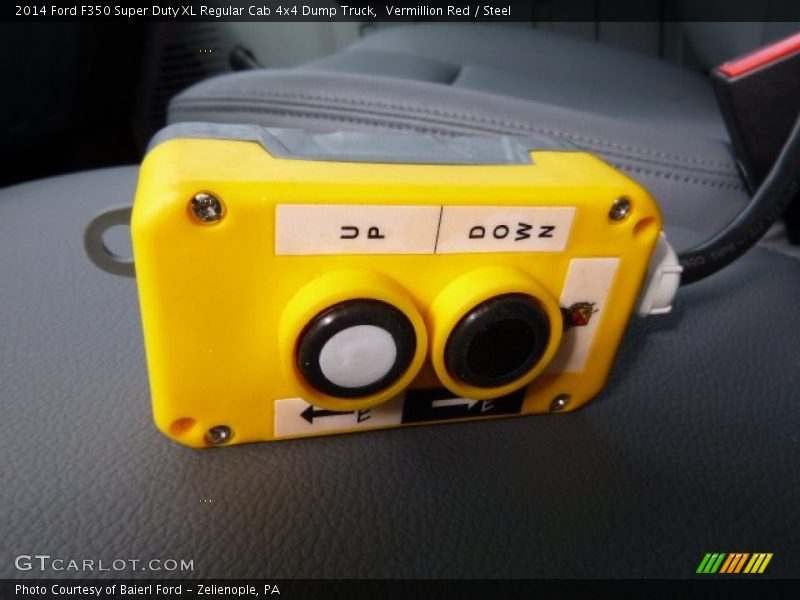 Vermillion Red / Steel 2014 Ford F350 Super Duty XL Regular Cab 4x4 Dump Truck