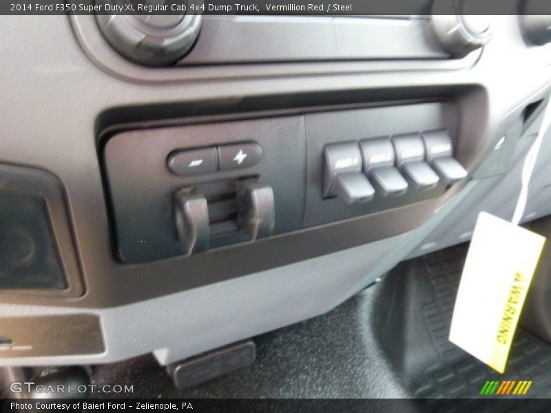 Vermillion Red / Steel 2014 Ford F350 Super Duty XL Regular Cab 4x4 Dump Truck