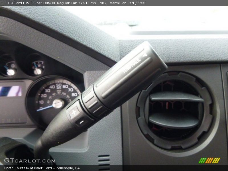 Vermillion Red / Steel 2014 Ford F350 Super Duty XL Regular Cab 4x4 Dump Truck