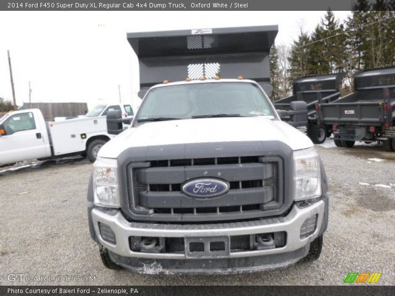 Oxford White / Steel 2014 Ford F450 Super Duty XL Regular Cab 4x4 Dump Truck