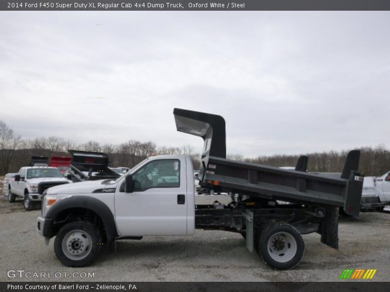 Oxford White / Steel 2014 Ford F450 Super Duty XL Regular Cab 4x4 Dump Truck