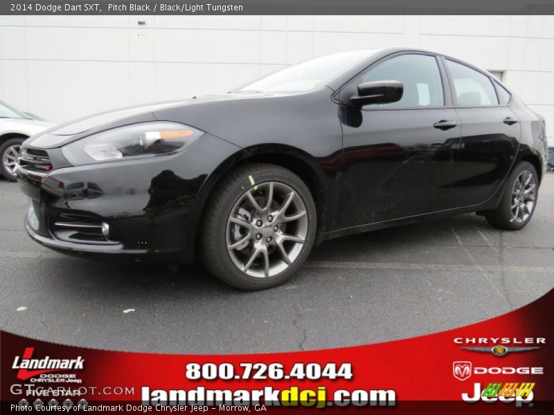 Pitch Black / Black/Light Tungsten 2014 Dodge Dart SXT