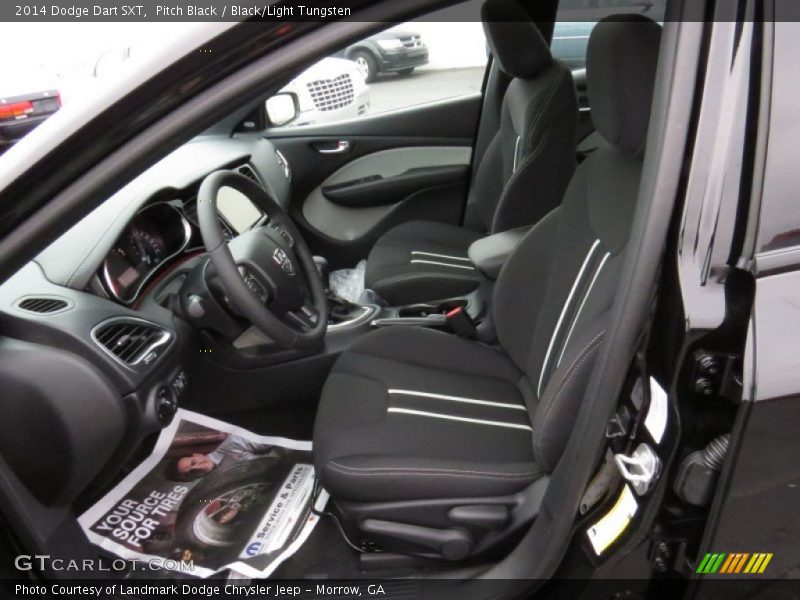  2014 Dart SXT Black/Light Tungsten Interior
