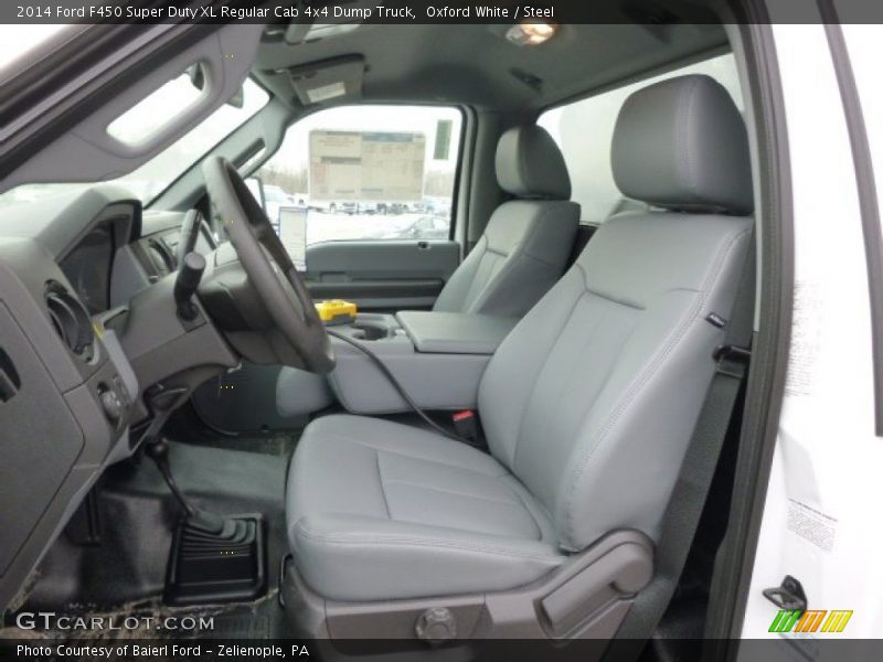 Oxford White / Steel 2014 Ford F450 Super Duty XL Regular Cab 4x4 Dump Truck
