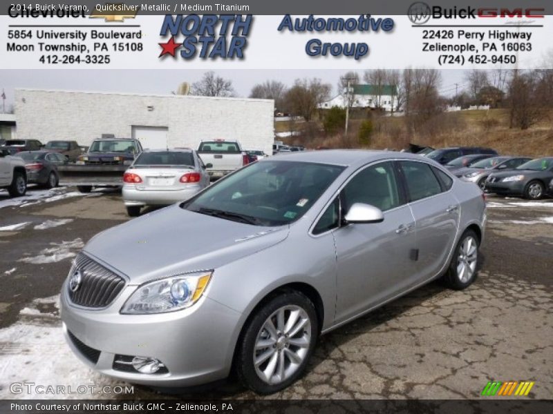 Quicksilver Metallic / Medium Titanium 2014 Buick Verano