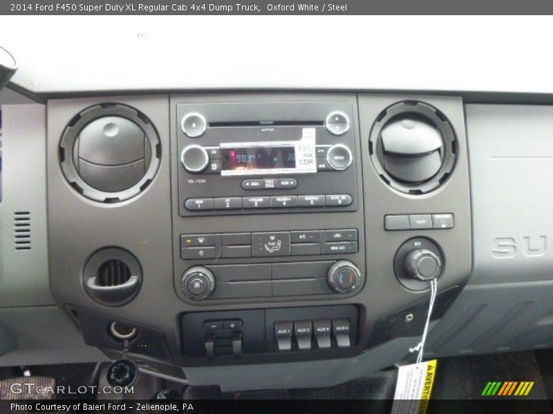 Oxford White / Steel 2014 Ford F450 Super Duty XL Regular Cab 4x4 Dump Truck