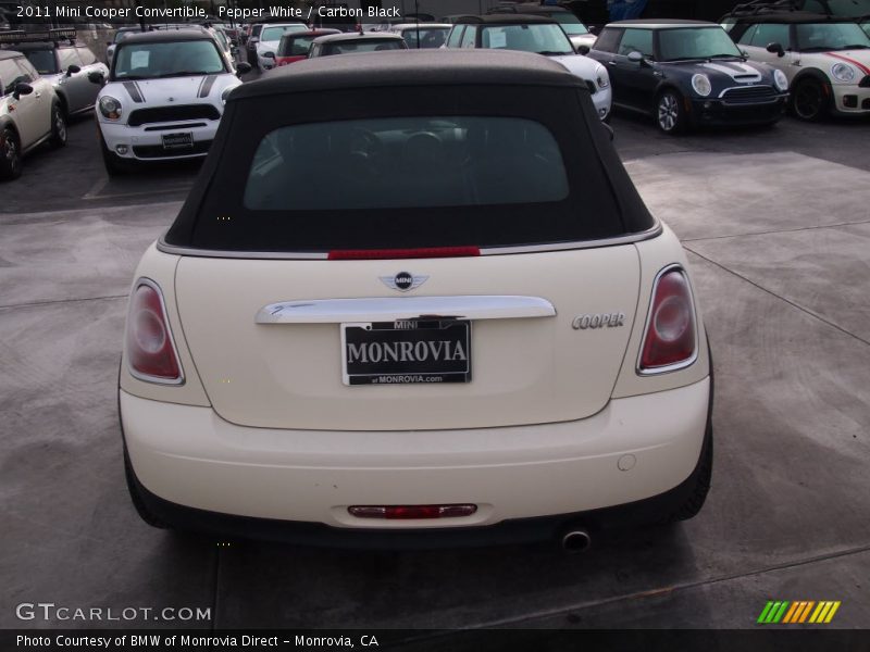 Pepper White / Carbon Black 2011 Mini Cooper Convertible