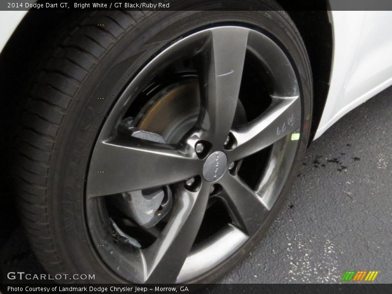 Bright White / GT Black/Ruby Red 2014 Dodge Dart GT