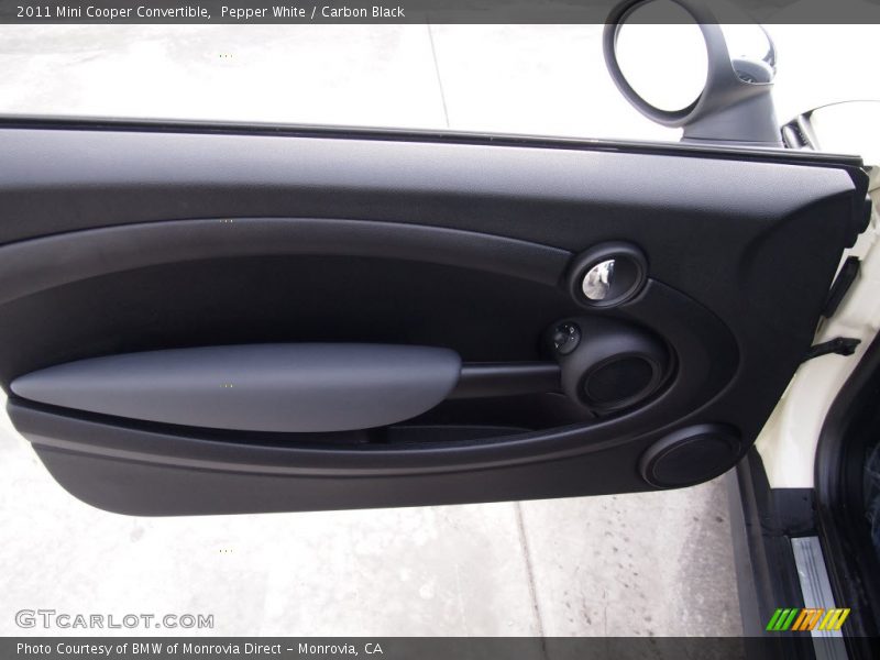 Pepper White / Carbon Black 2011 Mini Cooper Convertible