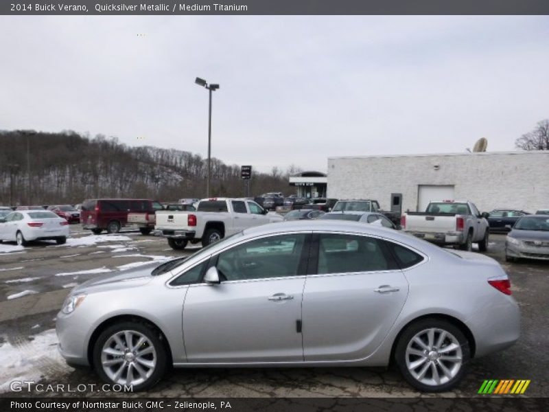 Quicksilver Metallic / Medium Titanium 2014 Buick Verano