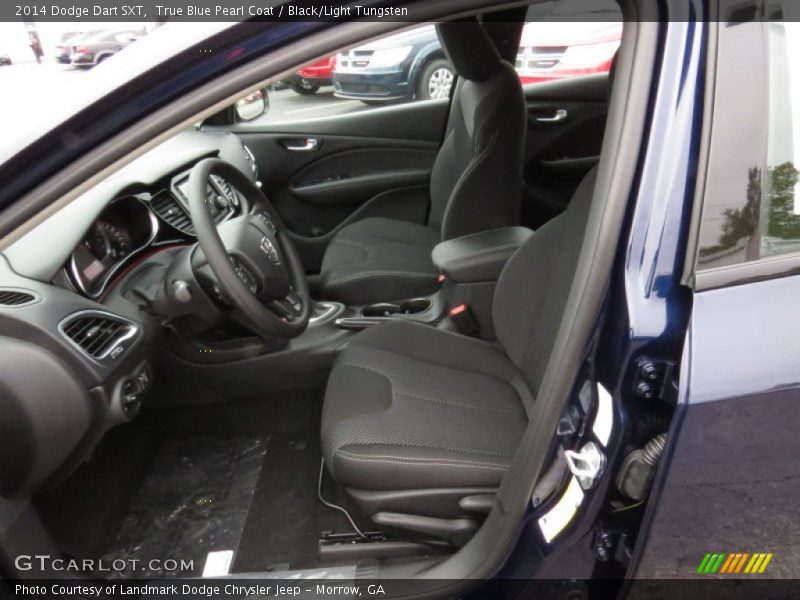 True Blue Pearl Coat / Black/Light Tungsten 2014 Dodge Dart SXT