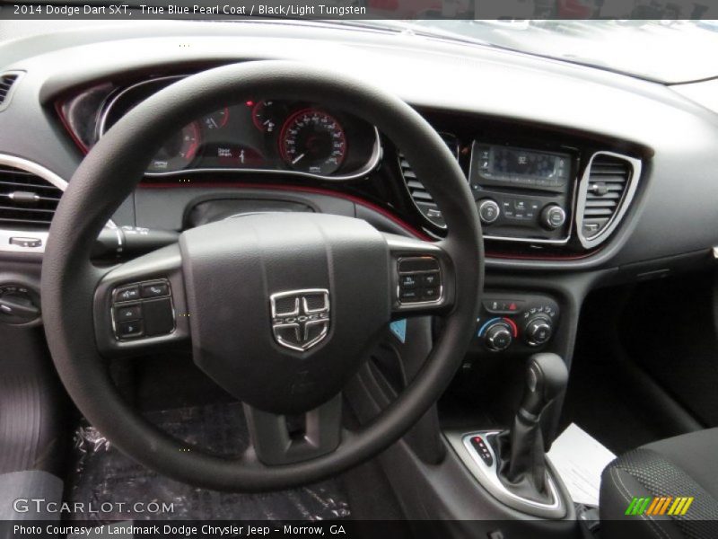 True Blue Pearl Coat / Black/Light Tungsten 2014 Dodge Dart SXT
