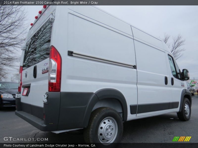 Bright White / Gray 2014 Ram ProMaster 1500 Cargo High Roof