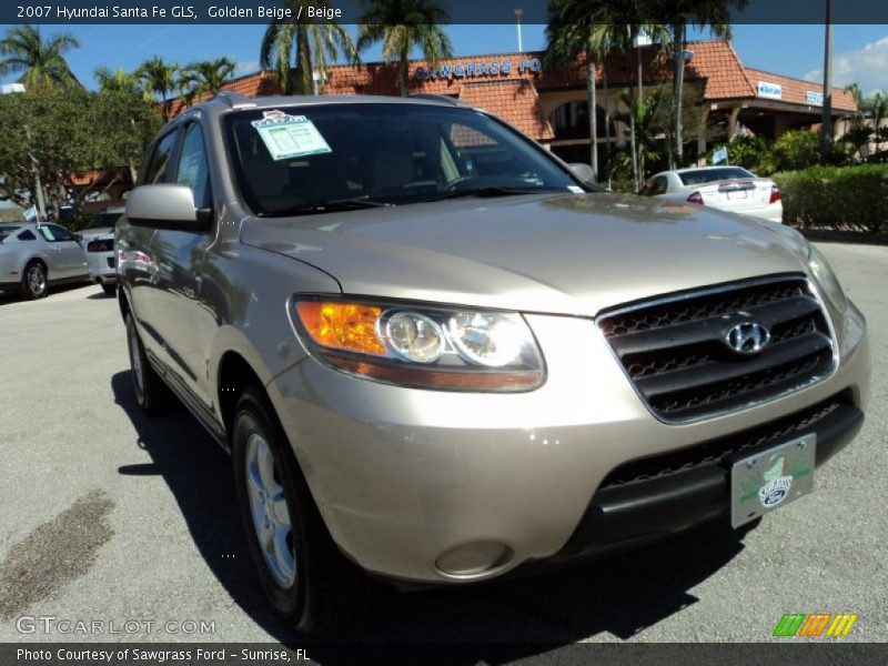 Golden Beige / Beige 2007 Hyundai Santa Fe GLS