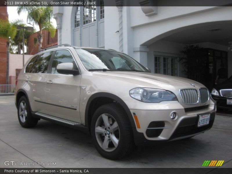 Orion Silver Metallic / Black 2013 BMW X5 xDrive 50i