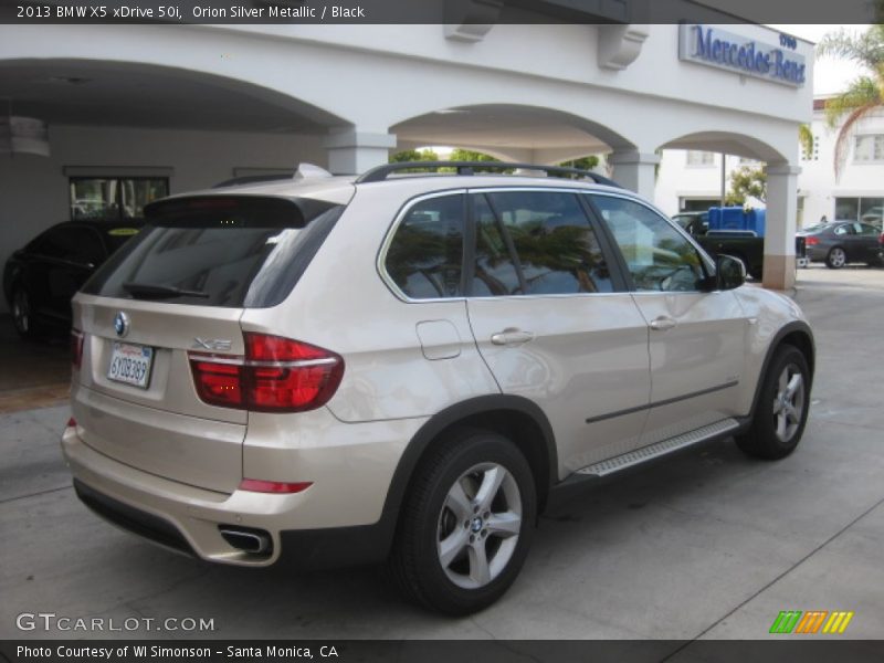 Orion Silver Metallic / Black 2013 BMW X5 xDrive 50i